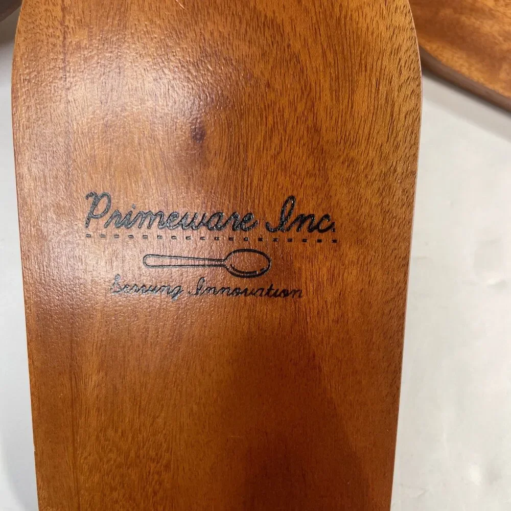 Primeware Inc Wine Bottle Shaped Wood Stackable Serving Platter Tray